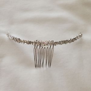Art Deco Geometric Rhinestone Bridal Comb